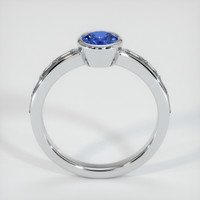 0.66 Ct. Sapphire Ring, 18K White Gold 3