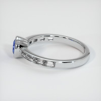 0.66 Ct. Sapphire Ring, 18K White Gold 4
