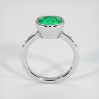 2.19 Ct. Emerald Ring, 18K White Gold 3