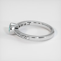 0.67 Ct. Gemstone Ring, 18K White Gold 4