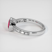 1.62 Ct. Ruby Ring, 18K White Gold 4