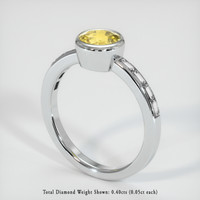1.54 Ct. Sapphire Ring, 18K White Gold 2