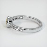 0.71 Ct. Yellow Sapphire Ring, 18K White Gold 4