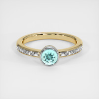 0.67 Ct. Gemstone Ring, 14K White & Yellow 1