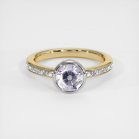 1.29 Ct. Gemstone Ring, 14K White & Yellow 1