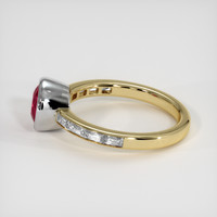 1.74 Ct. Ruby Ring, 14K White & Yellow 4