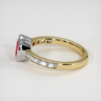 1.67 Ct. Ruby Ring, 14K White & Yellow 4