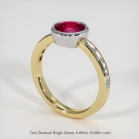 1.62 Ct. Ruby Ring, 14K White & Yellow 2