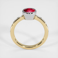 1.51 Ct. Ruby Ring, 14K White & Yellow 3