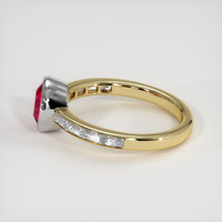 1.60 Ct. Ruby Ring, 14K White & Yellow 4