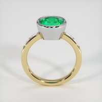 2.19 Ct. Emerald Ring, 18K White & Yellow 3