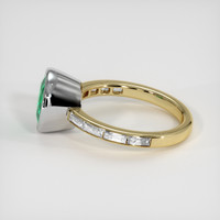 2.19 Ct. Emerald Ring, 18K White & Yellow 4