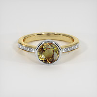 1.71 Ct. Gemstone Ring, 18K White & Yellow 1