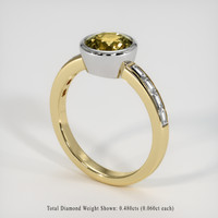 1.71 Ct. Gemstone Ring, 18K White & Yellow 2