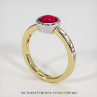 1.60 Ct. Ruby Ring, 18K White & Yellow 2