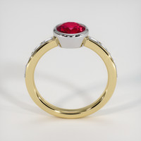 1.60 Ct. Ruby Ring, 18K White & Yellow 3