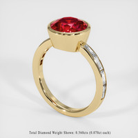 3.73 Ct. Ruby Ring, 10K Yellow Gold 2