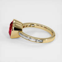 3.73 Ct. Ruby Ring, 10K Yellow Gold 4