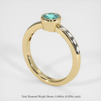 0.67 Ct. Gemstone Ring, 14K Yellow Gold 2