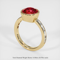 3.73 Ct. Ruby Ring, 14K Yellow Gold 2