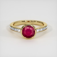 1.62 Ct. Ruby Ring, 14K Yellow Gold 1