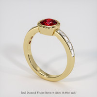0.93 Ct. Ruby Ring, 14K Yellow Gold 2