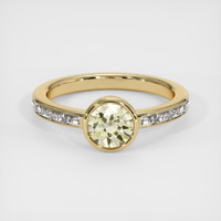 0.94 Ct. Sapphire Ring, 14K Yellow Gold 1