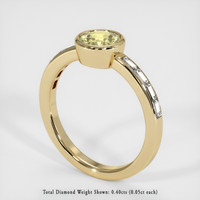 0.94 Ct. Sapphire Ring, 14K Yellow Gold 2