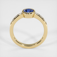 0.77 Ct. Blue Sapphire Ring, 18K Yellow Gold 3