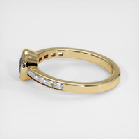 0.77 Ct. Blue Sapphire Ring, 18K Yellow Gold 4