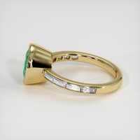 2.19 Ct. Emerald Ring, 18K Yellow Gold 4