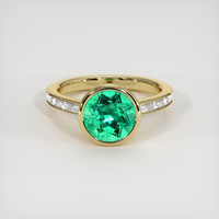 2.59 Ct. Emerald Ring, 18K Yellow Gold 1