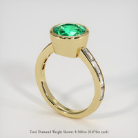 2.59 Ct. Emerald Ring, 18K Yellow Gold 2
