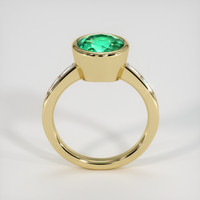 2.59 Ct. Emerald Ring, 18K Yellow Gold 3