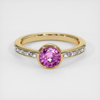 1.09 Ct. Sapphire Ring, 18K Yellow Gold 1