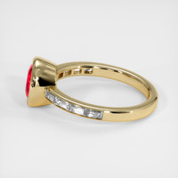 1.38 Ct. Ruby Ring, 18K Yellow Gold 4