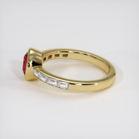 0.93 Ct. Ruby Ring, 18K Yellow Gold 4