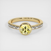 1.54 Ct. Yellow Sapphire Ring, 18K Yellow Gold 1