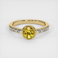 0.94 Ct. Yellow Sapphire Ring, 18K Yellow Gold 1