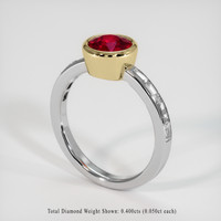 1.74 Ct. Ruby Ring, 14K Yellow & White 2