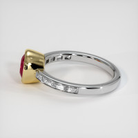 1.74 Ct. Ruby Ring, 14K Yellow & White 4
