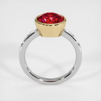 3.73 Ct. Ruby Ring, 14K Yellow & White 4