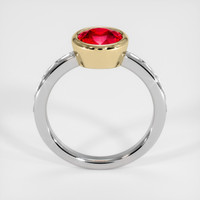 1.38 Ct. Ruby Ring, 14K Yellow & White 3