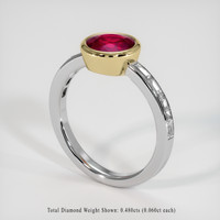 1.62 Ct. Ruby Ring, 14K Yellow & White 2