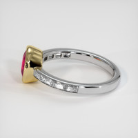 1.62 Ct. Ruby Ring, 14K Yellow & White 4