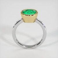 2.19 Ct. Emerald Ring, 18K Yellow & White 3