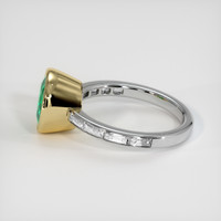 2.19 Ct. Emerald Ring, 18K Yellow & White 4