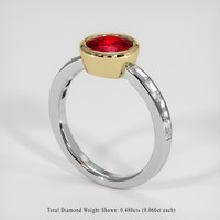 1.67 Ct. Ruby Ring, 18K Yellow & White 2