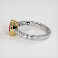 1.67 Ct. Ruby Ring, 18K Yellow & White 4