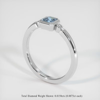 0.48 Ct. Sapphire Ring, Platinum 950 2